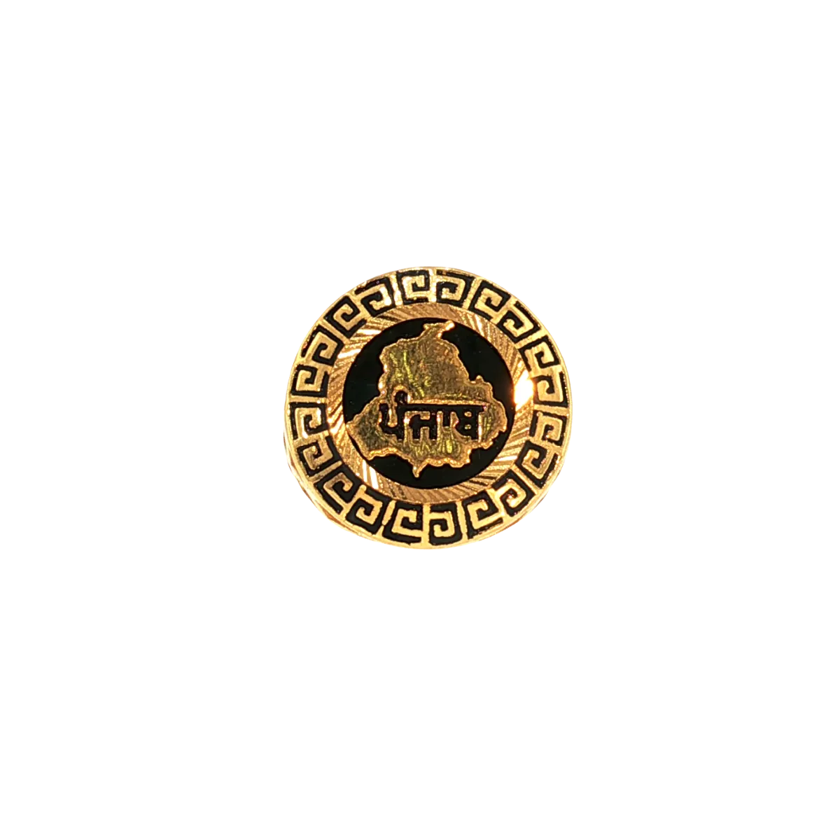 22K Men’s Yellow Gold Traditional Ring with Colored Stone – 8.5g, Resizable, Size 9