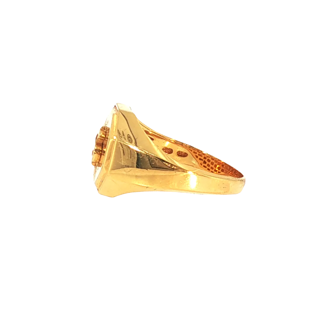 Refined 21K Yellow Gold Traditional Ring – 6.0g Classic Design
