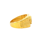 22K Yellow Gold Men’s Sikh Ring – 8.1g, Size 10