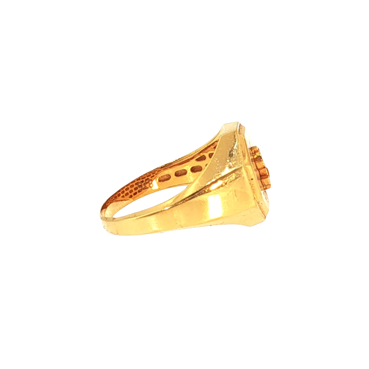 Refined 21K Yellow Gold Traditional Ring – 6.0g Classic Design