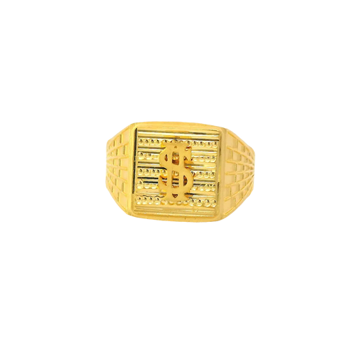 22K Yellow Gold Fancy Ring – 5.3g Bold & Elegant Design