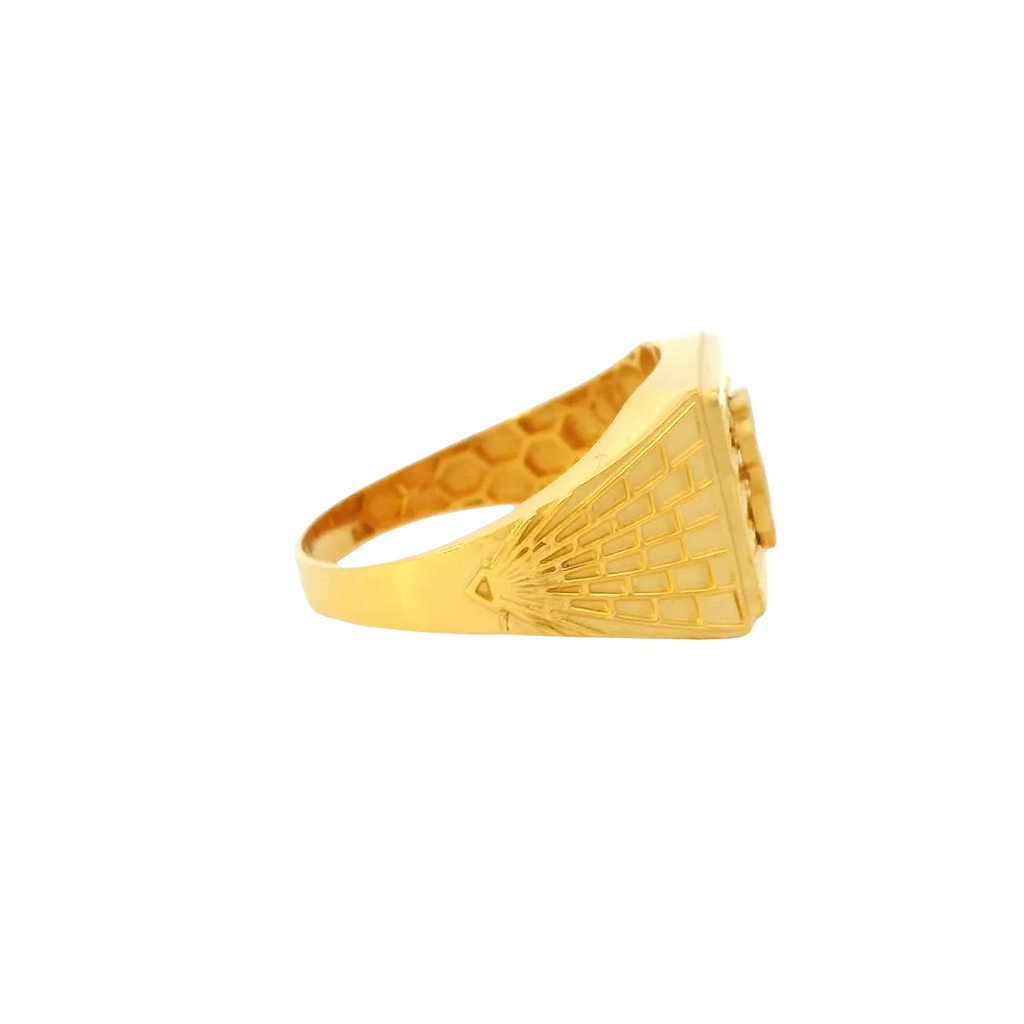 22K Yellow Gold Fancy Ring – 5.3g Bold & Elegant Design – Punjab Jewelers