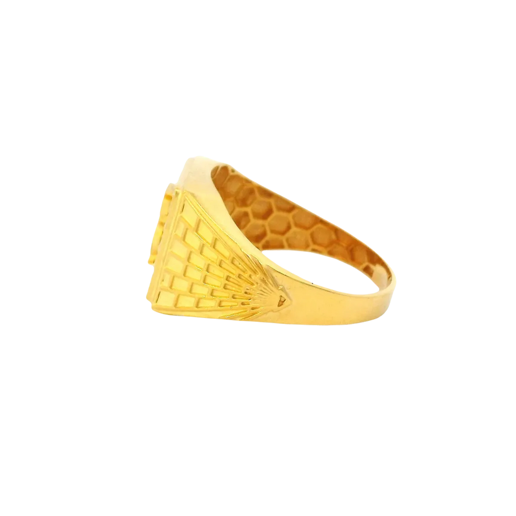 22K Yellow Gold Fancy Ring – 5.3g Bold & Elegant Design – Punjab Jewelers