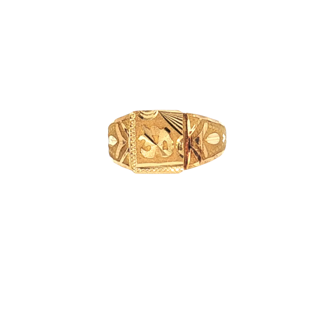 22K Yellow Gold Traditional Men’s Ring | Lightweight Classic Band