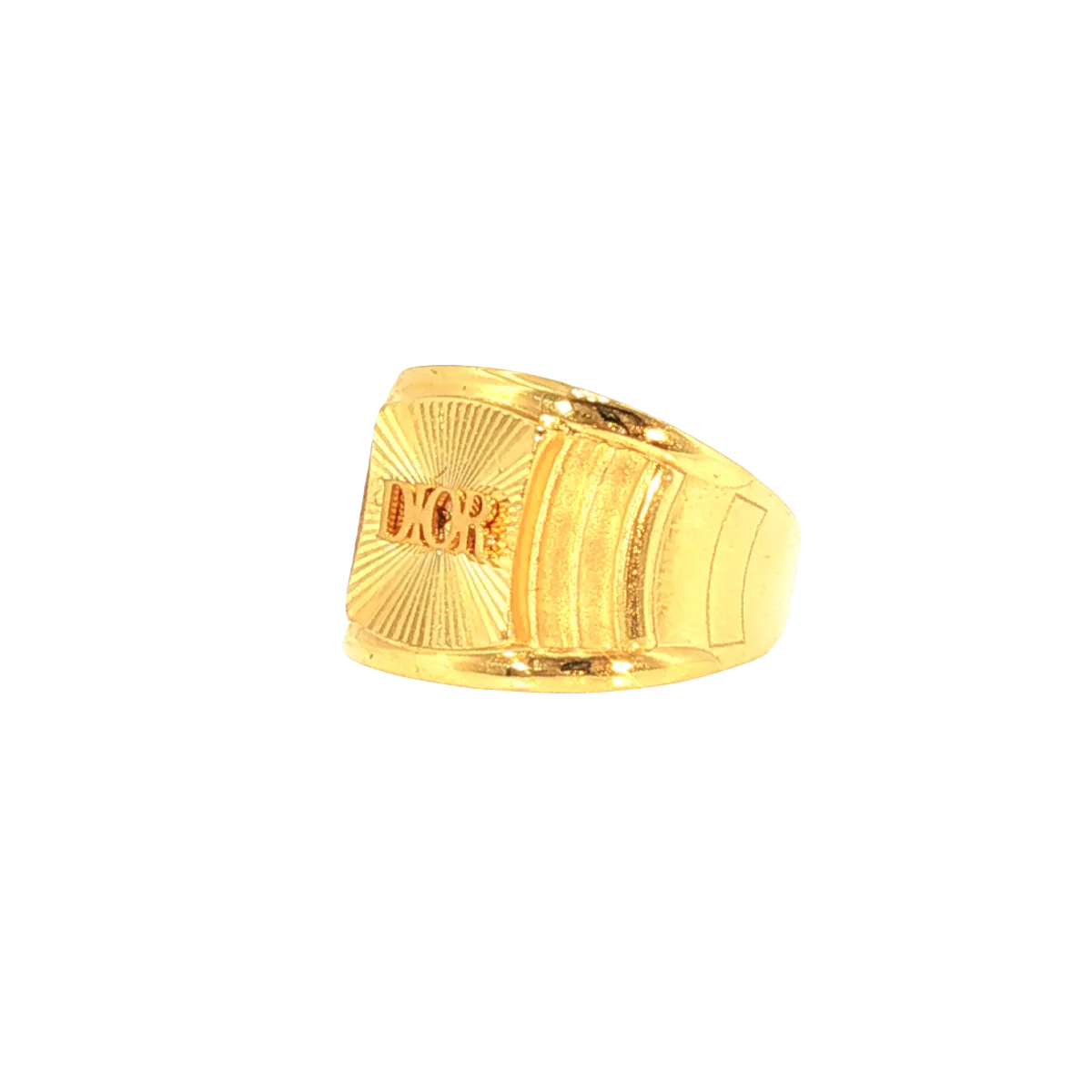 22K Yellow Gold Men’s Fancy Ring (4.9 Grams) – Lightweight & Stylish Design
