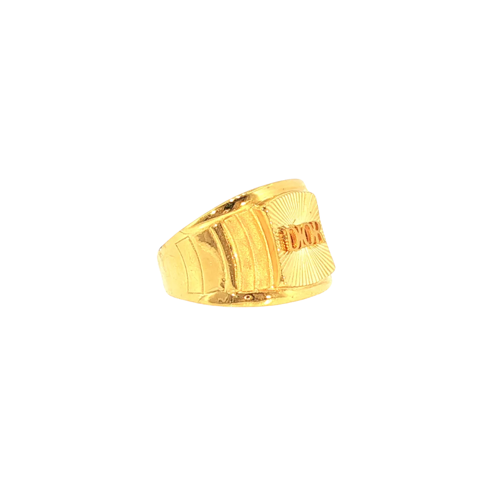 22K Yellow Gold Men’s Fancy Ring (4.9 Grams) – Lightweight & Stylish Design