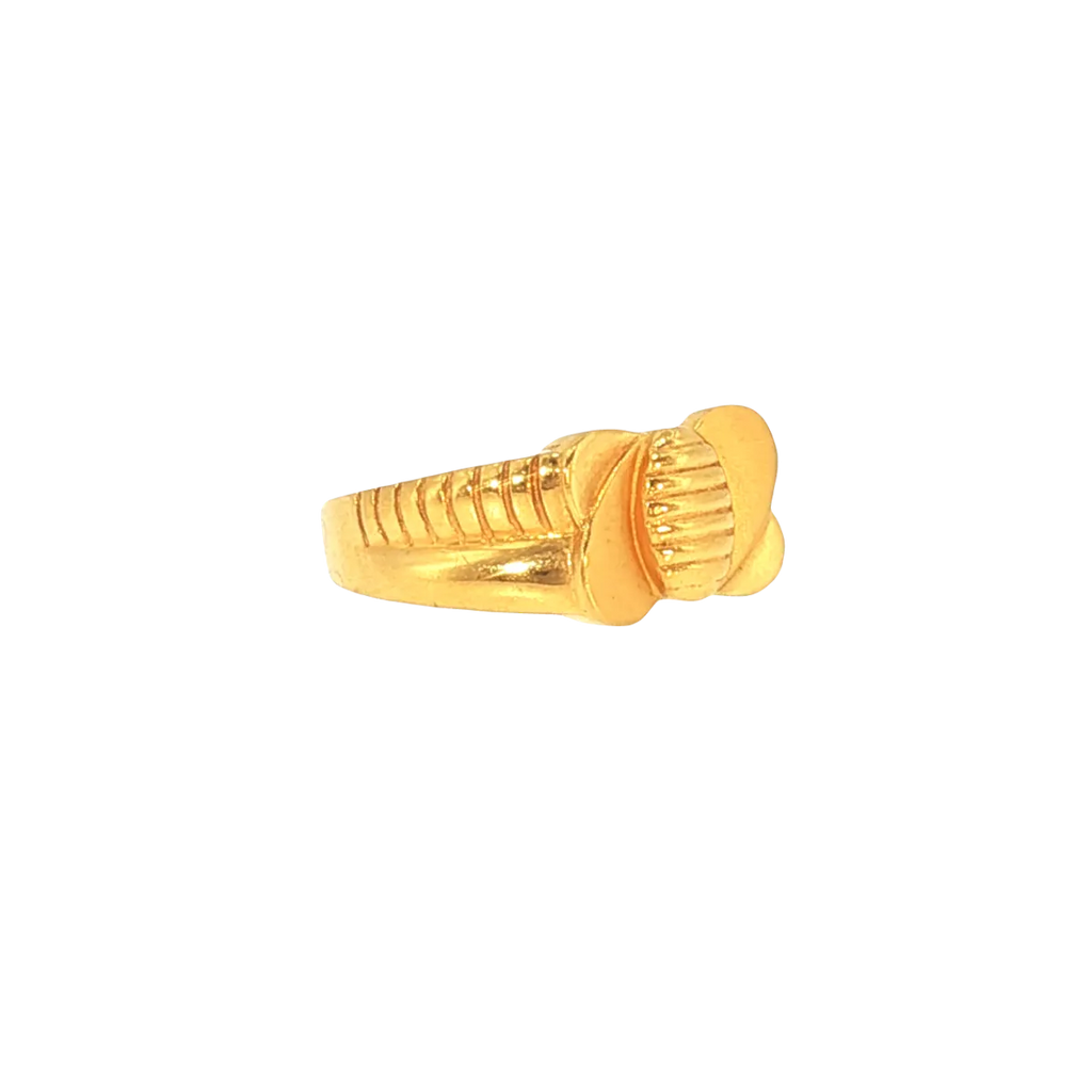 22K Yellow Gold Men’s Traditional Ring (6 Grams) – Classic & Timeless Design