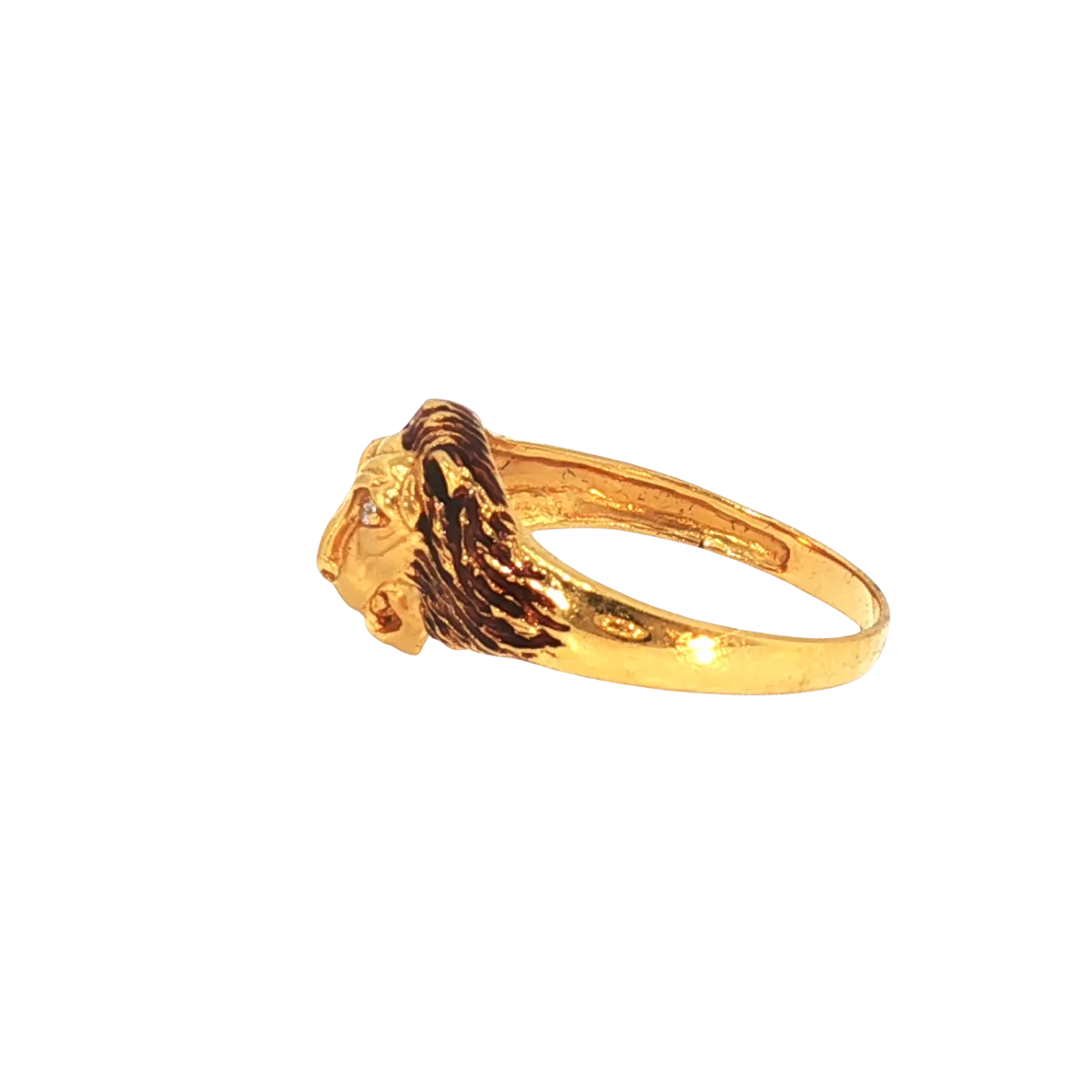 22K Yellow Gold Fancy Men’s Ring | Elegant Designer Band