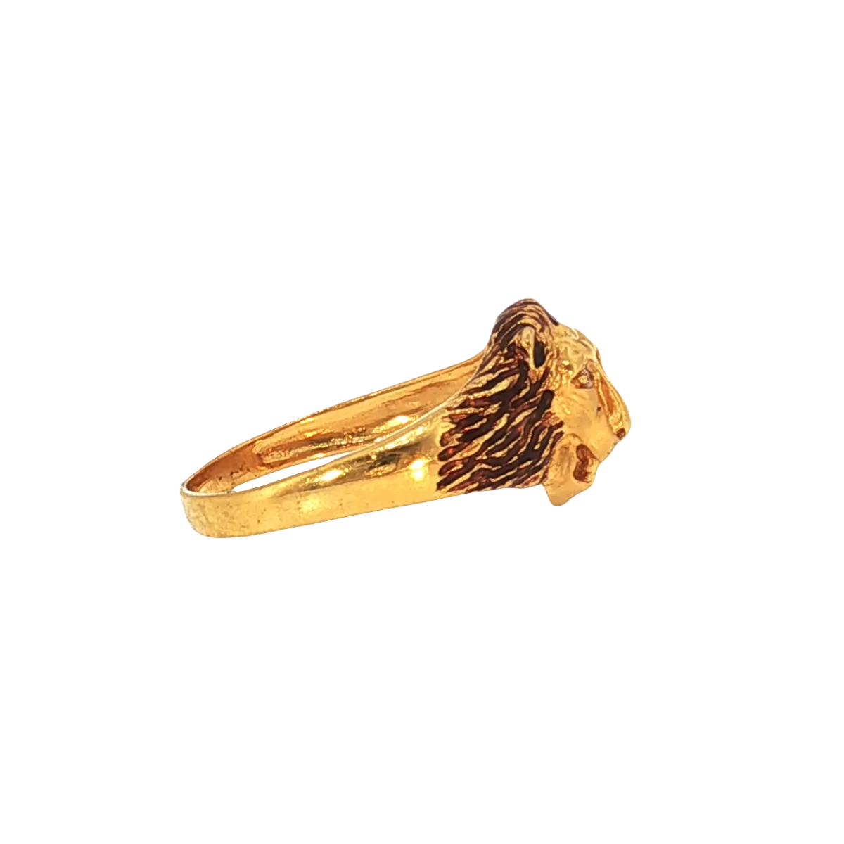 22K Yellow Gold Fancy Men’s Ring | Elegant Designer Band