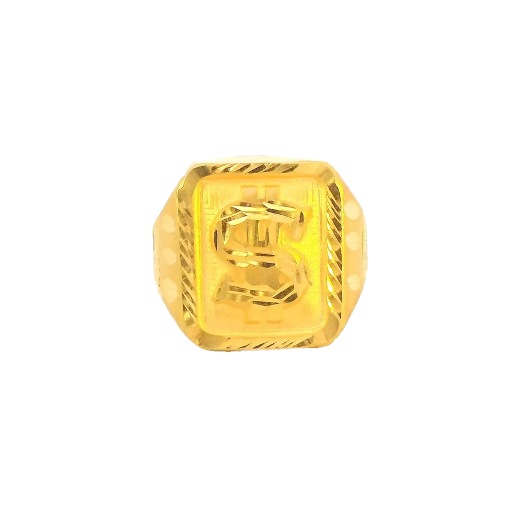 22K Yellow Gold Men’s Traditional Ring (5.5 Grams) – Classic & Elegant Design
