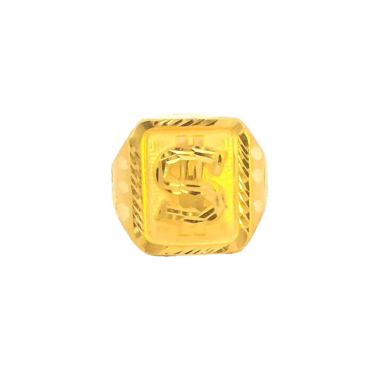22K Yellow Gold Men’s Traditional Ring (5.5 Grams) – Classic & Elegant Design