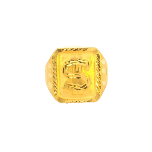 22K Yellow Gold Men’s Traditional Ring (5.5 Grams) – Classic & Elegant Design
