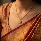 22K Yellow Gold Pendant – Polished Finish