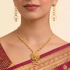 22K Minimalist Layered Yellow Gold Multi-Strand Cable Chain Necklace