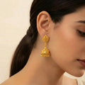 22K Yellow Gold Traditional Jhumki Earrings | Premium Polished Design