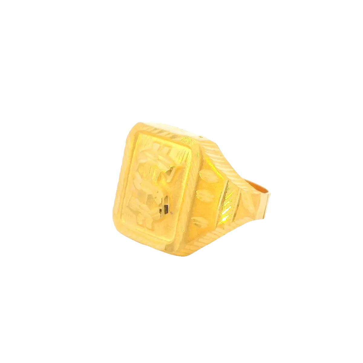 22K Yellow Gold Men’s Traditional Ring (5.5 Grams) – Classic & Elegant Design