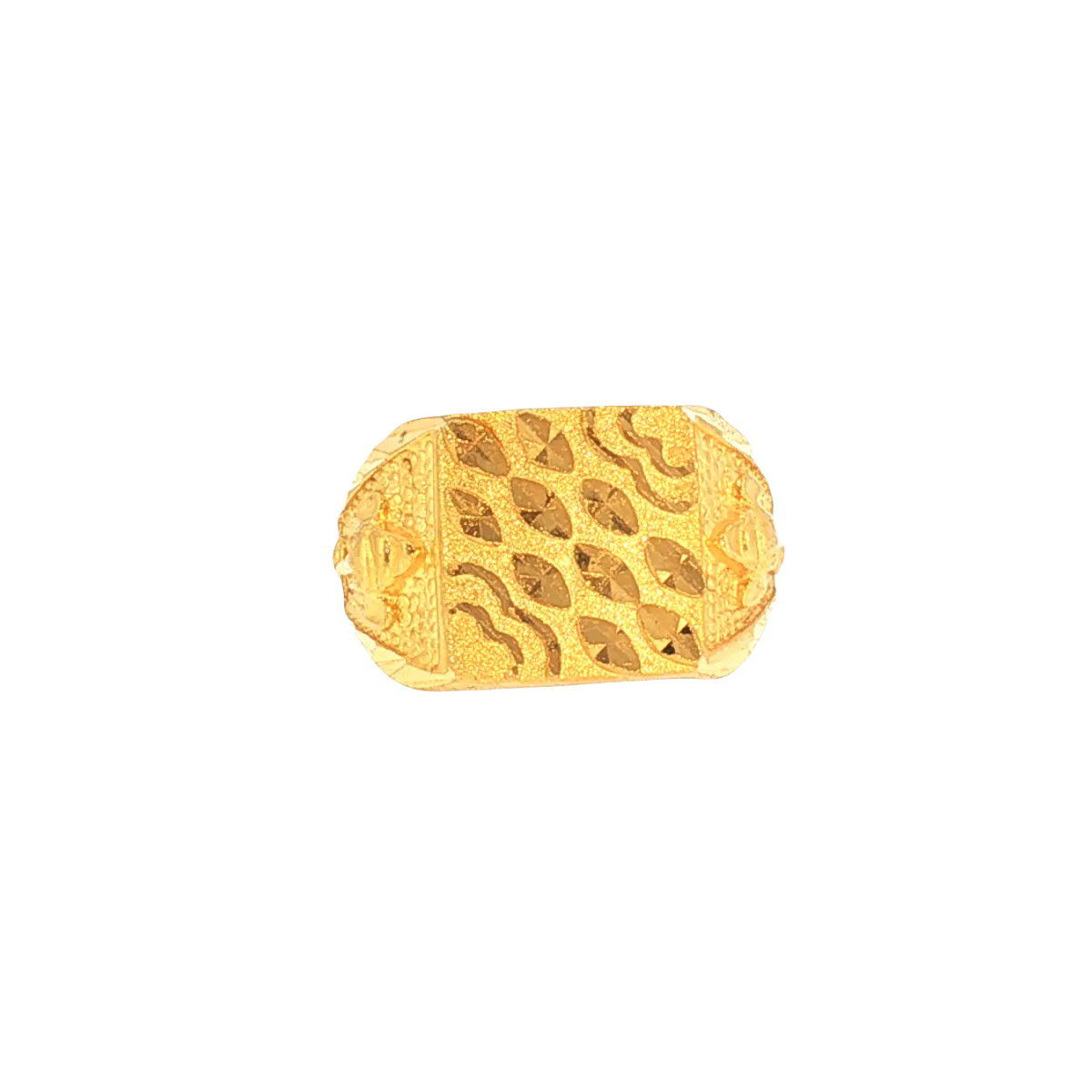 22K Yellow Gold Men’s Om Ring (8.7 Grams) – Spiritual & Elegant Design