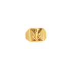Fancy 22K Yellow Gold Men’s Ring – 5.3g, Size 9