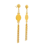 22K Yellow Gold Traditional Jhumki Earrings | Lightweight Polished Design