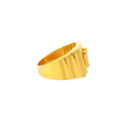 Fancy 22K Yellow Gold Men’s Ring – 8.6g, Size 9.5