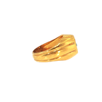 Elegant 22K Yellow Gold Colored Stone Ring – 11.3g Classic Statement Design