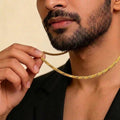 22K Yellow Gold Polished Chain with S Lock
