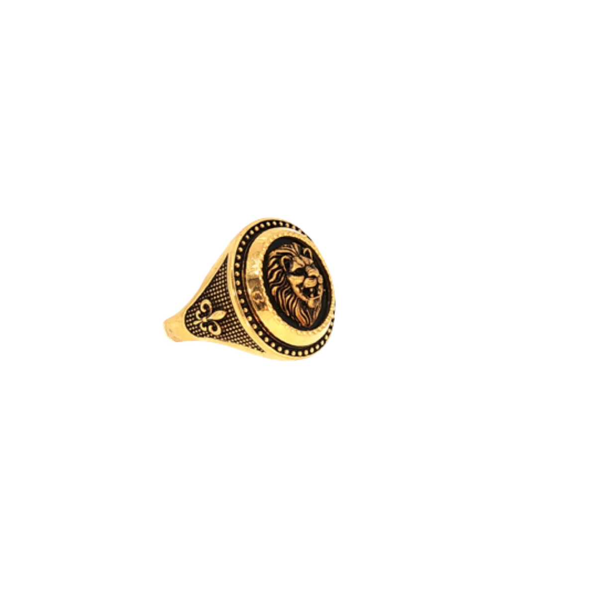 22K Yellow Gold Fancy Men’s Ring | Premium Colored Stone Designer Band