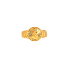 22K Yellow Gold Om Ring – 5.4g Spiritual & Elegant Design