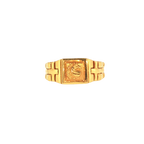Fancy 22K Yellow Gold Men’s Ring – 11.7g, Size 11.5
