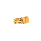 Fancy 22K Yellow Gold Men’s Ring – 11.7g, Size 11.5