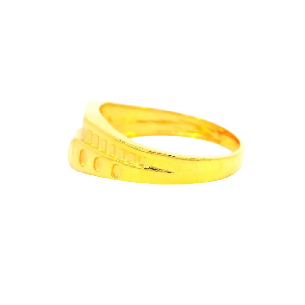 Fancy 22K Yellow Gold Men’s Ring – 8.3g, Size 12