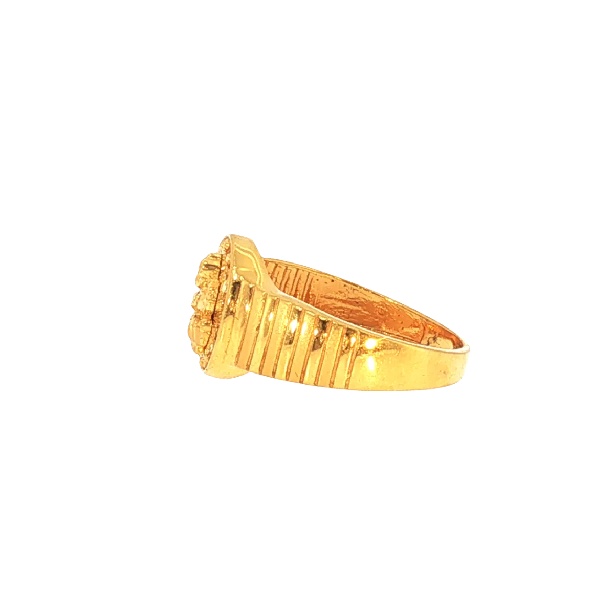 22K Yellow Gold Om Ring – 5.4g Spiritual & Elegant Design