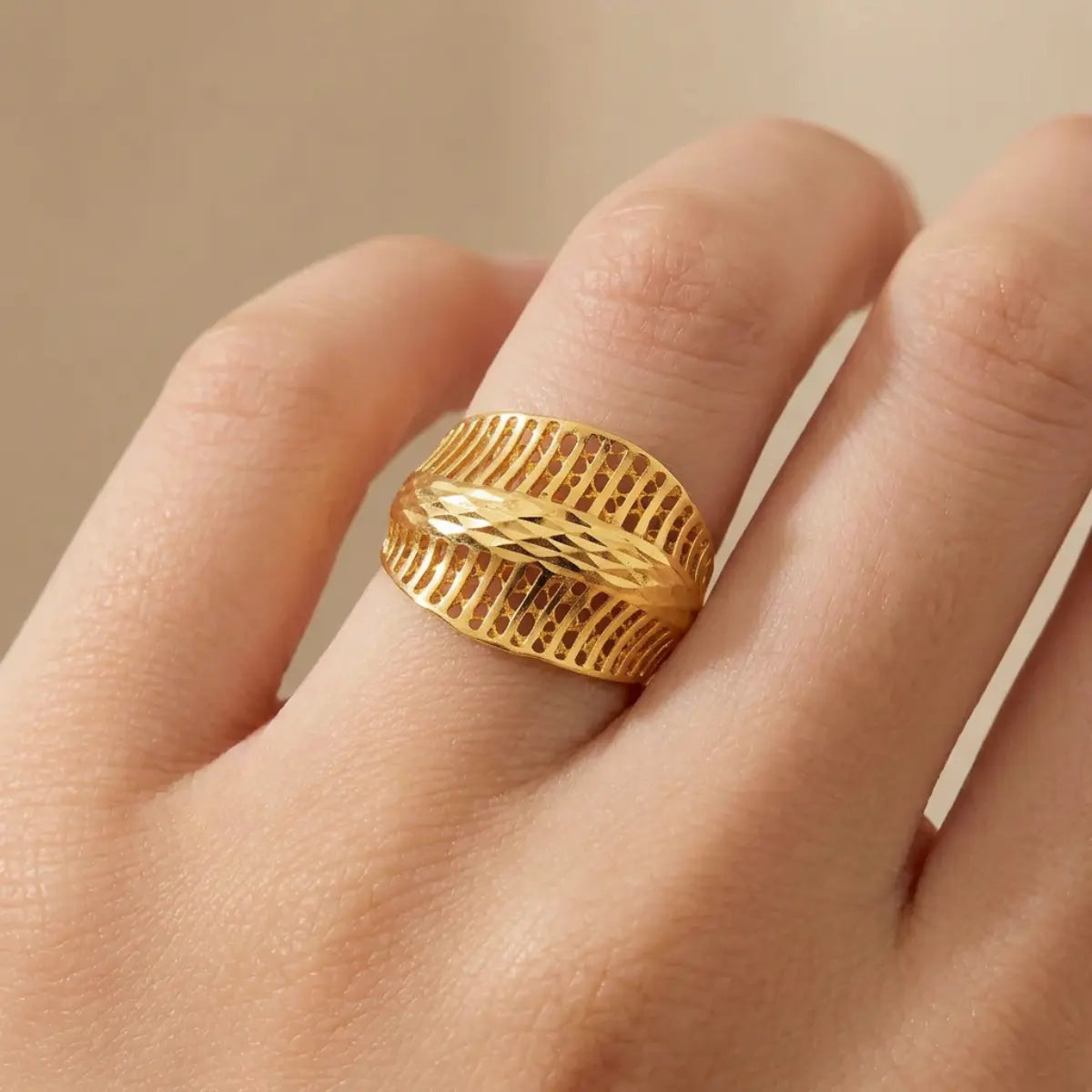 22K Yellow Gold Ring