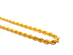 Classic 22K Gold Rope Chain