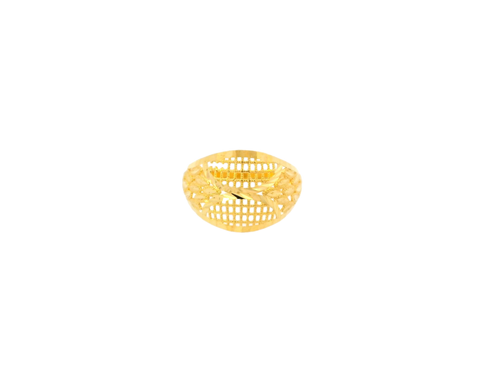 Elegant 22K Yellow Gold Oval Design Ring