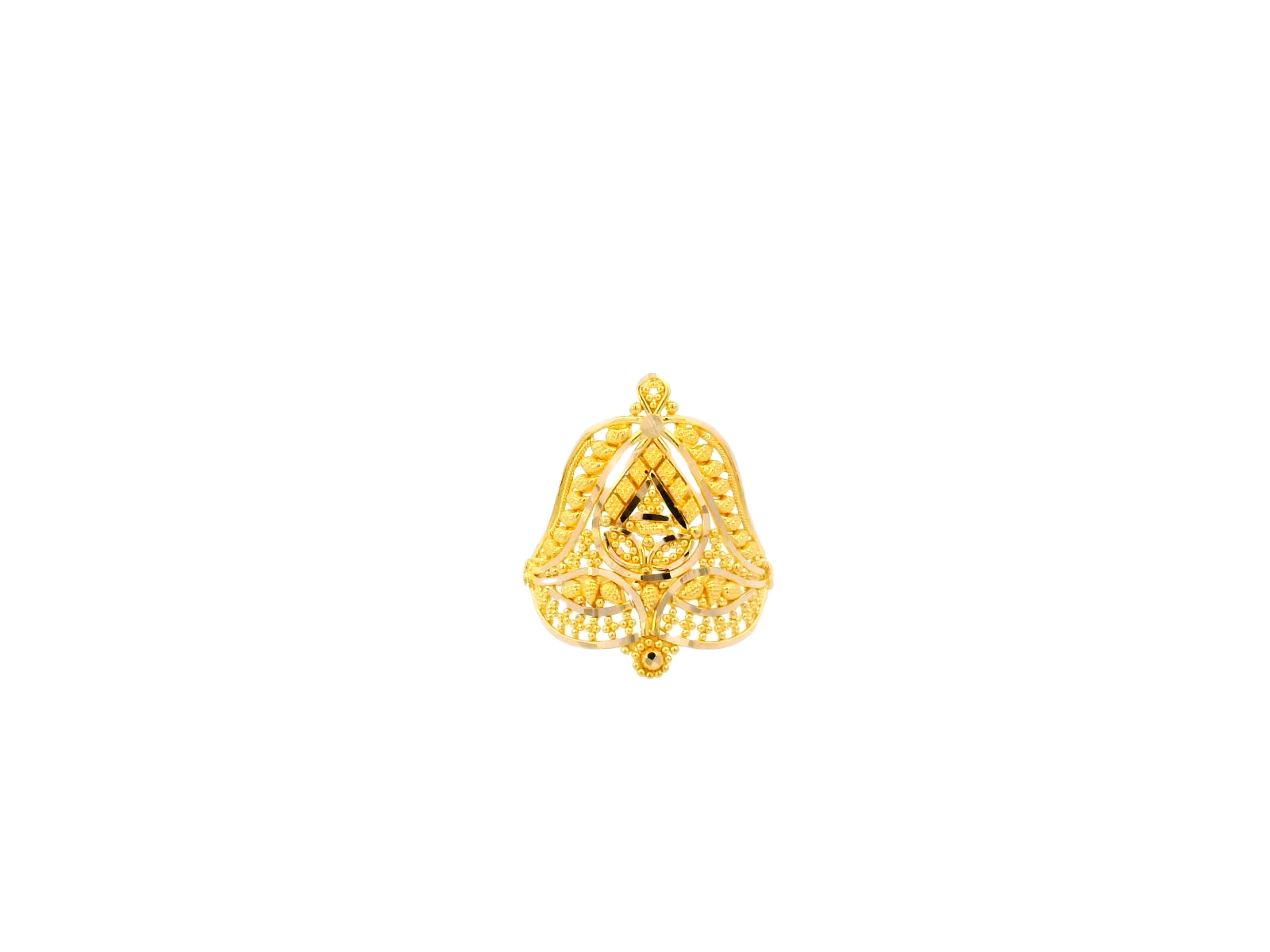 Intricately Designed 22K Yellow Gold Ring