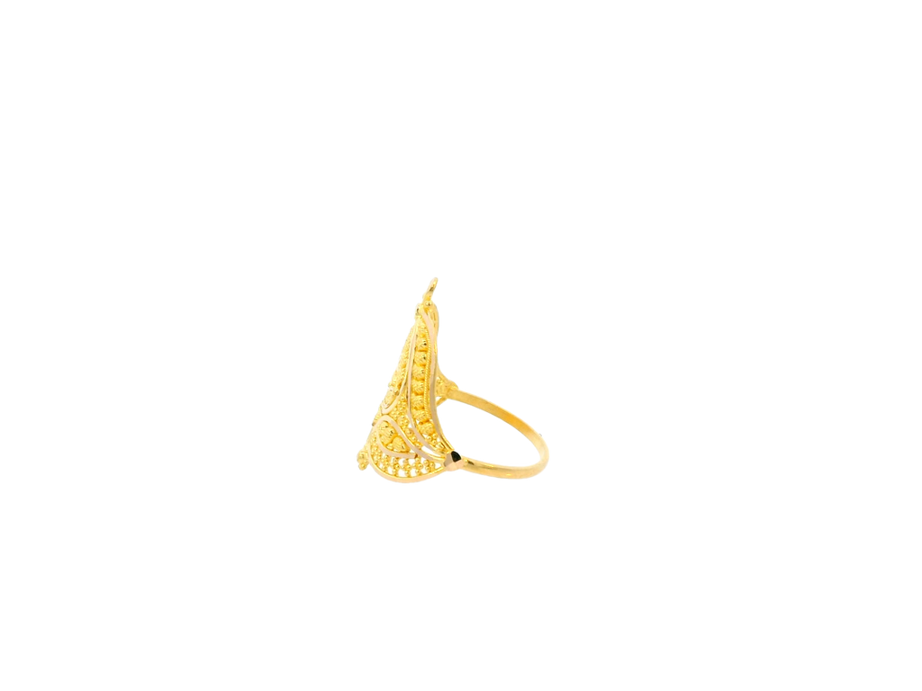 Intricately Designed 22K Yellow Gold Ring