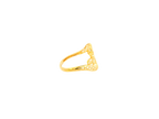 Lightweight 22K Yellow Gold Floral Design Ring