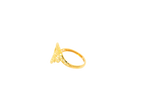 Lightweight 22K Yellow Gold Floral Design Ring