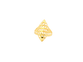 Sleek 22K Yellow Gold Diamond-Shaped Ring