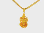 22K Yellow Gold Laxmi Mata Pendant