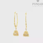 22K Yellow Gold Traditional Hoop Earrings