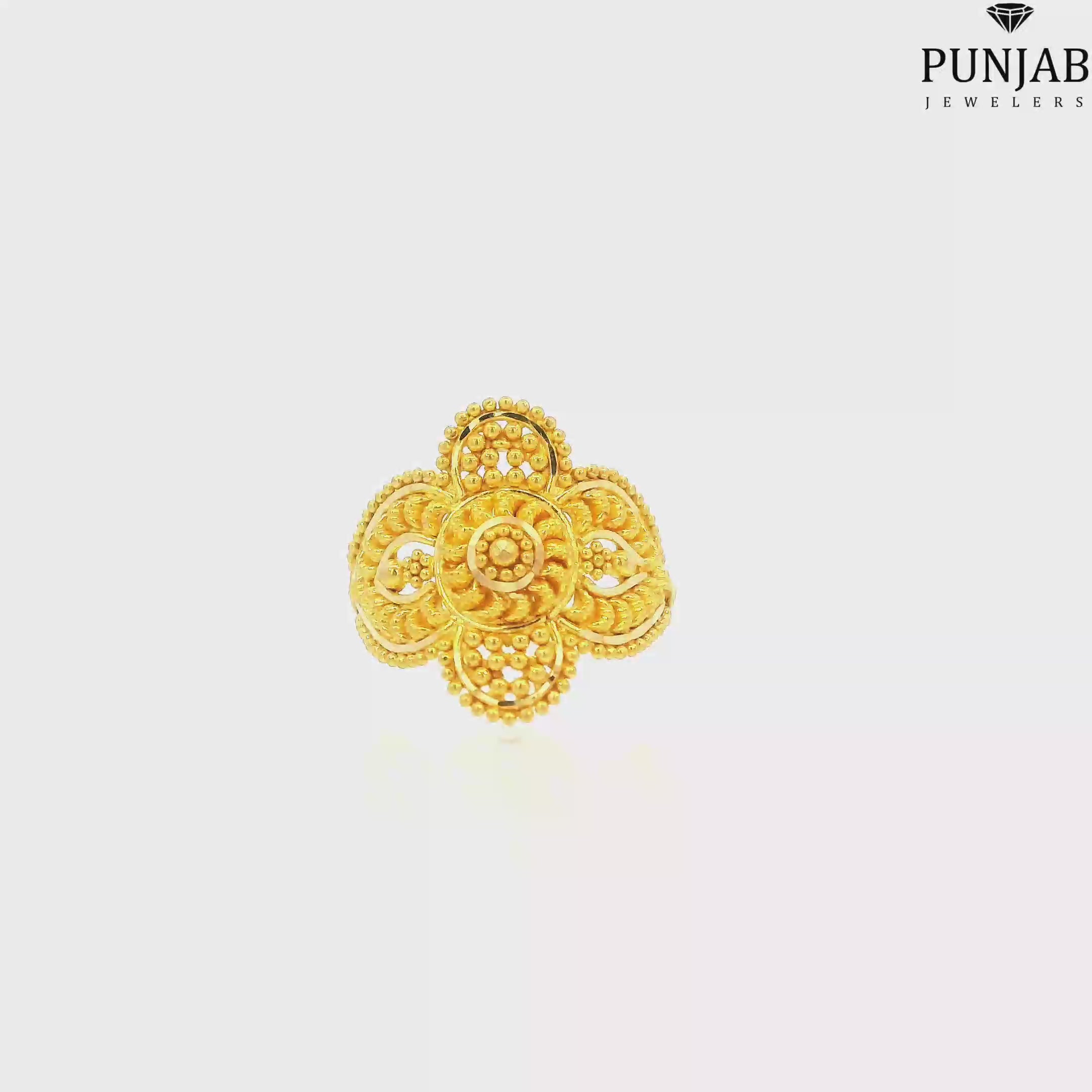 22K Yellow Gold Traditional Ring