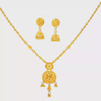 Exquisite 22K Yellow Gold Twisted Rope Chain Necklace