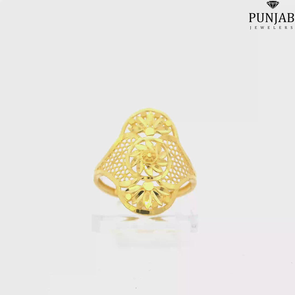 22K Yellow Gold Traditional Ring