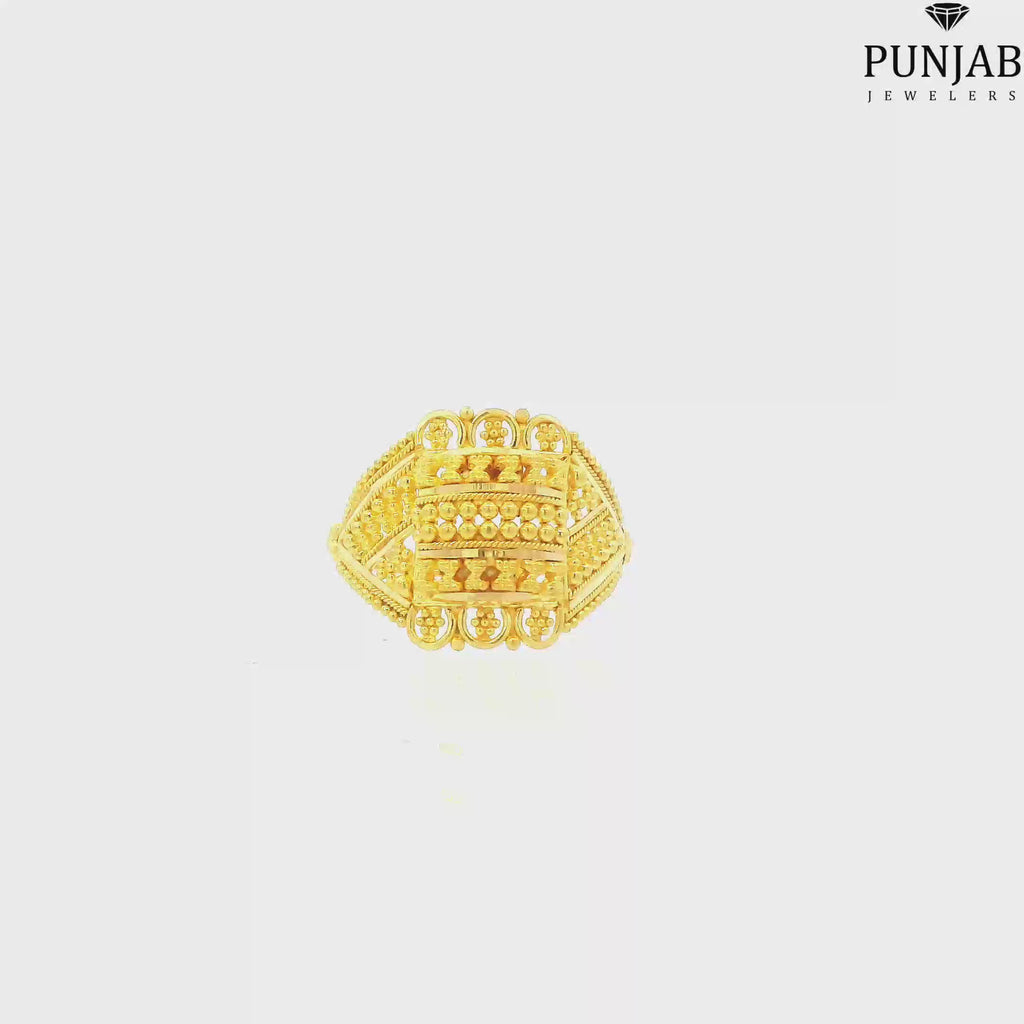 22K Yellow Gold Traditional Ring
