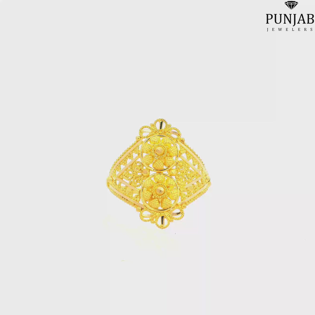 22K Yellow Gold Traditional Ring