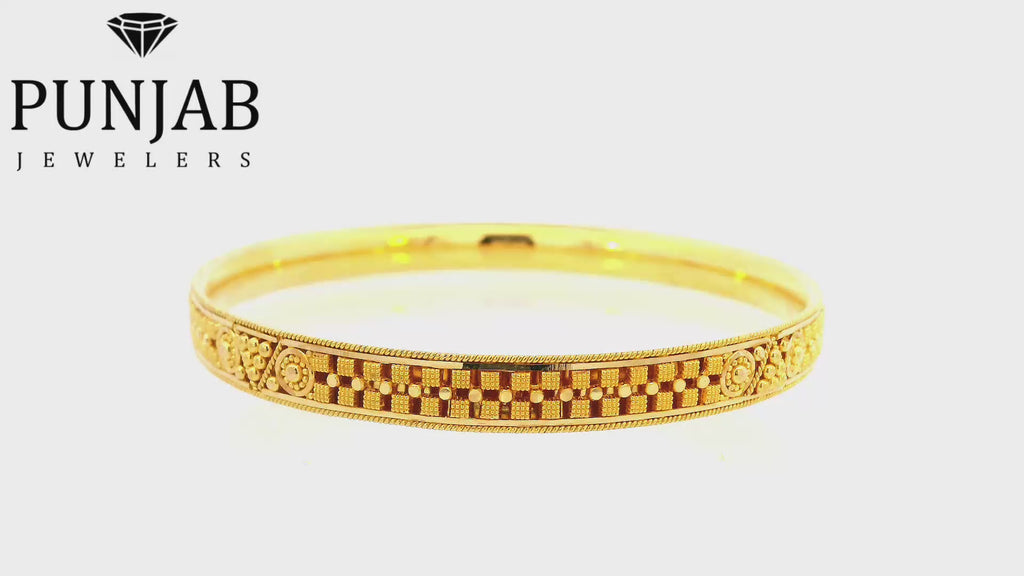 22K Yellow Gold Traditional Bangle