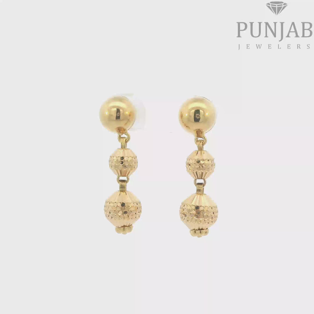 22K Yellow Gold Fancy Earrings