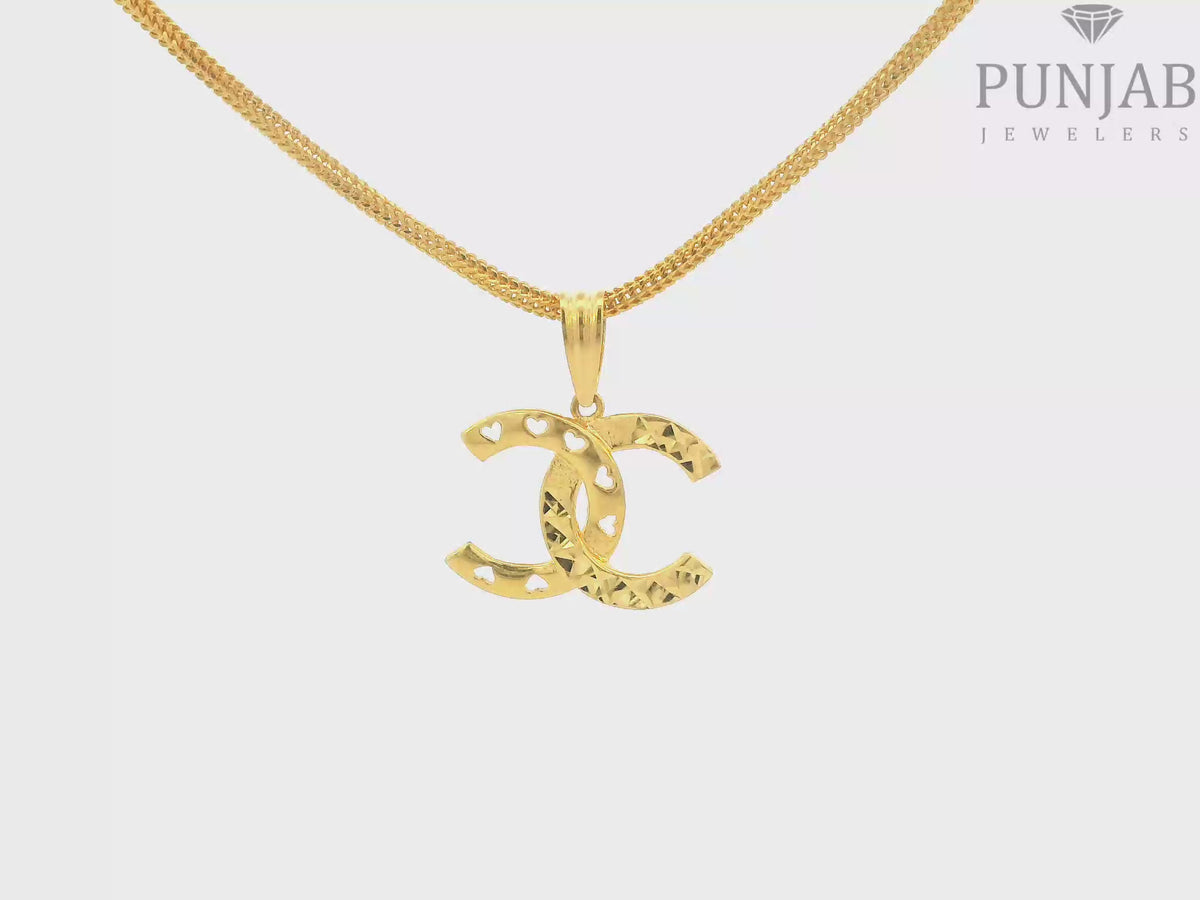 22K Yellow Gold Fancy Pendant